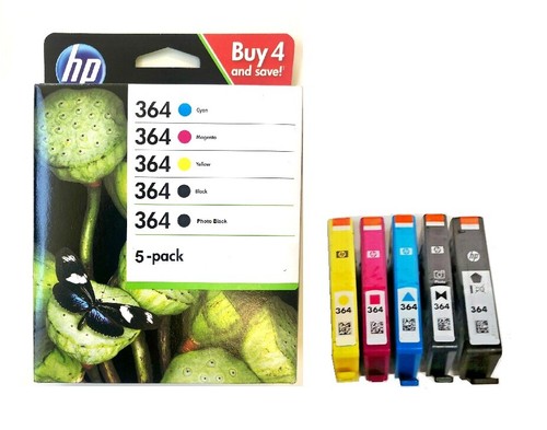 Cartucce originali 364xl - 5x, hp